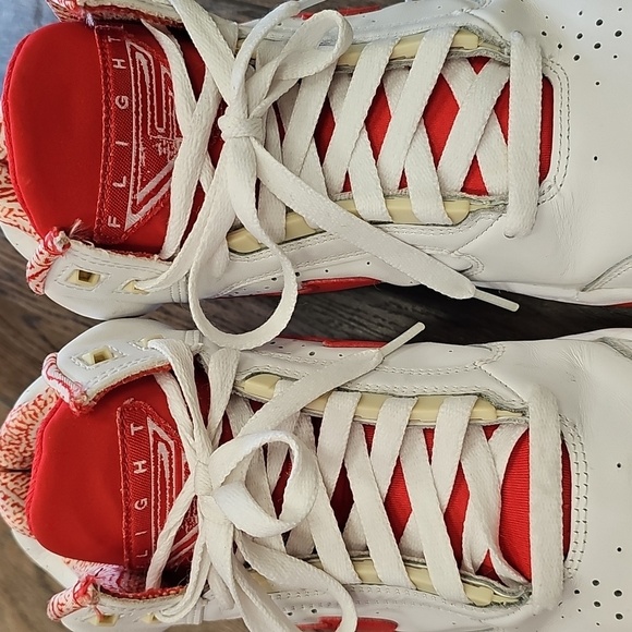 Nike, Red, Pippen, Sneakers, Active, Basketball, Casual, Men's, Flight, White, - Picture 2 of 14